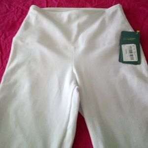 New Lysse white knit leggings